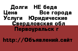 Долги - НЕ беда ! › Цена ­ 1 000 - Все города Услуги » Юридические   . Свердловская обл.,Первоуральск г.